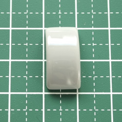 [S1906-3] 【20個】 カボション かまぼこ型 長方形 10×19mm スモーキーカラー ライトグレー 灰色 5枚目の画像
