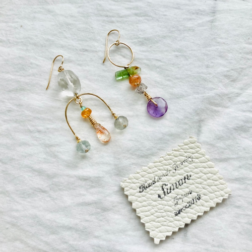 K様 ピアス WHITE SAPPHIRE PIERCED EARRINGS(2JP1021)K10 ピアス｜スター
