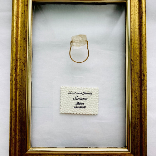 大粒ルチルクォーツ K14gfルリング サイズオーダー可 指輪・リング