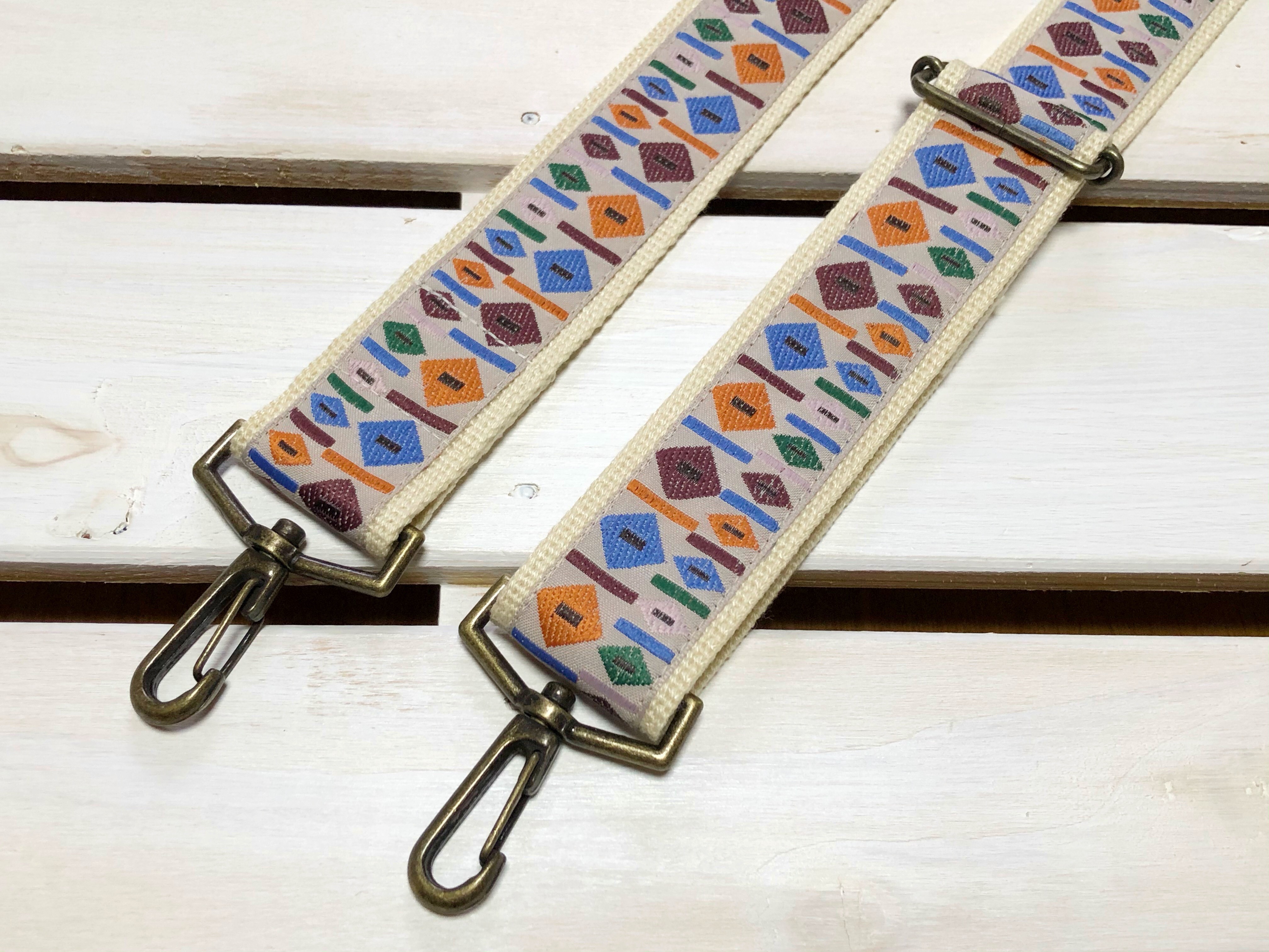 ♡ハンドメイド♡昭和レトロ&30's♡パッチワークBAG、ショルダーベルト付き