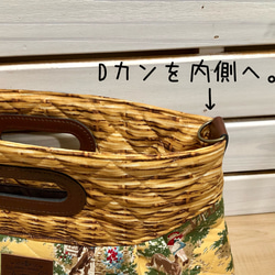 有輪YUWA赤ずきんちゃん・イエロー＆バスケット♪クラッチ2wayハンドバッグ 6枚目の画像