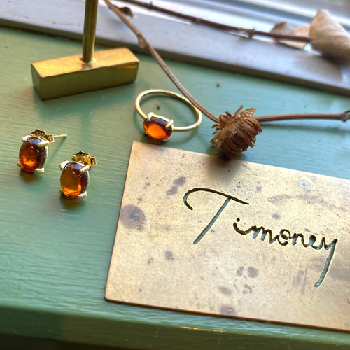 バルト海沿岸ポーランド産天然琥珀・バルティックアンバー ピアス