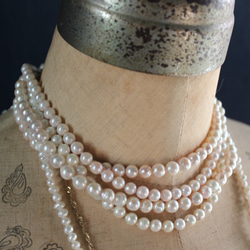 包郵 2024年春季福袋 14公斤心型天然淡水花白珍珠項鍊與耳環 第9張的照片