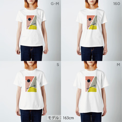 Tシャツ / 円と線分 3枚目の画像