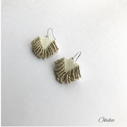 Charlotte Beads  fringe ピアス/イヤリング 2枚目の画像