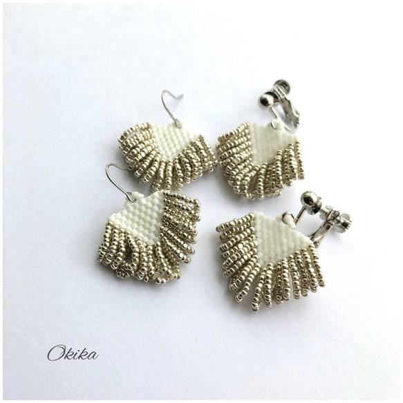 Charlotte Beads  fringe ピアス/イヤリング 3枚目の画像