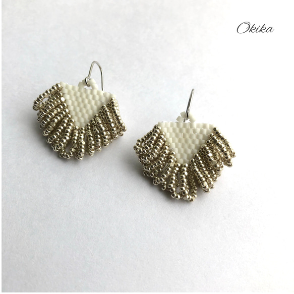 Charlotte Beads  fringe ピアス/イヤリング 5枚目の画像