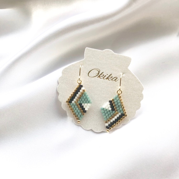 新色》Luxury ビーズ ピアス ピアス（フック・チェーン） Okika 通販 