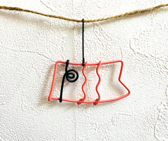 小さなガーランド〜こいのぼり　　　ワイヤークラフト　アート　壁飾り　スワッグ　おしゃれ　可愛い　インテリア　雑貨 3枚目の画像