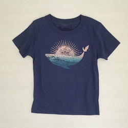 SUN WHALE TEE(キッズ90~150) 2枚目の画像