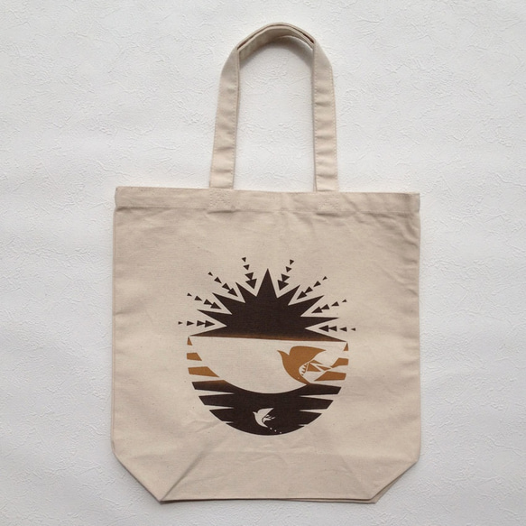 TOTE BAG SUN&MOON /M 2枚目の画像