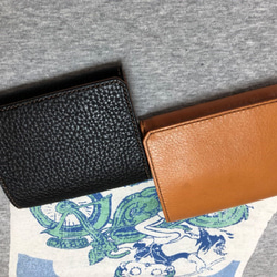 革財布・お洒落でコンパクト・使いやすい収納・総手縫い（W01CR-2) 6枚目の画像