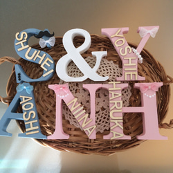 世界に一つだけ✨イニシャルオブジェ♥️高砂&ウェルカムスペースにも