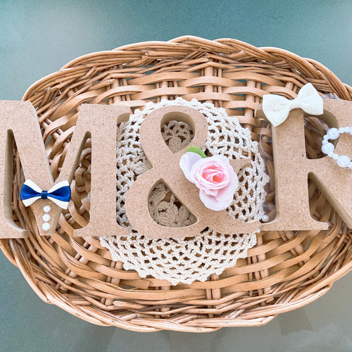 世界に一つだけ…♪大切な日に♡記念日入りver.イニシャルオブジェ