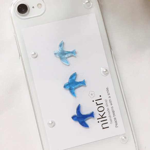 幸せの青い鳥　iPhoneケース　携帯ケース　スマホケース　iPhone12 iPhone13 2枚目の画像
