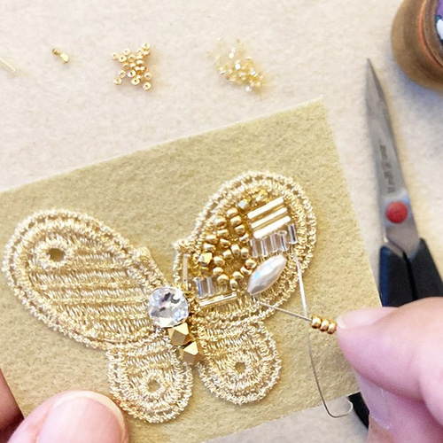 アクセサリー作成キット】◇人気のビーズ刺繍キット