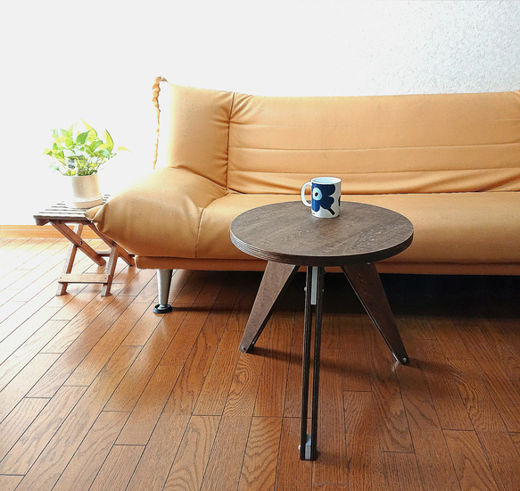 木製コーヒーテーブル No.2  cafe風 2枚目の画像