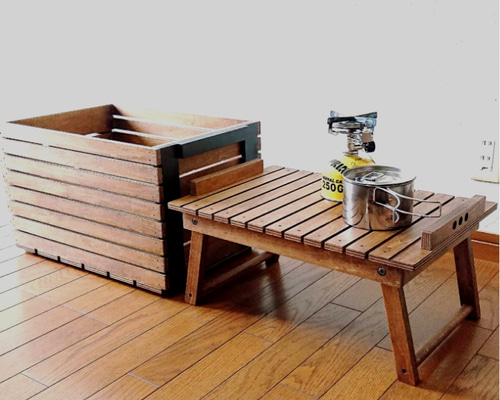 和　BOX テーブルにも！ 収納ボックスが快適「〇〇化」！ キャンプ道具の収納だけじゃ