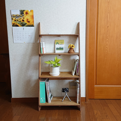 立て掛け式風なオープンシェルフ❗No.1 ／本棚 ／飾り棚／絵本棚 棚