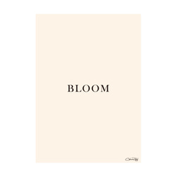 シンプルポスター "BLOOM" A4サイズ 2枚目の画像