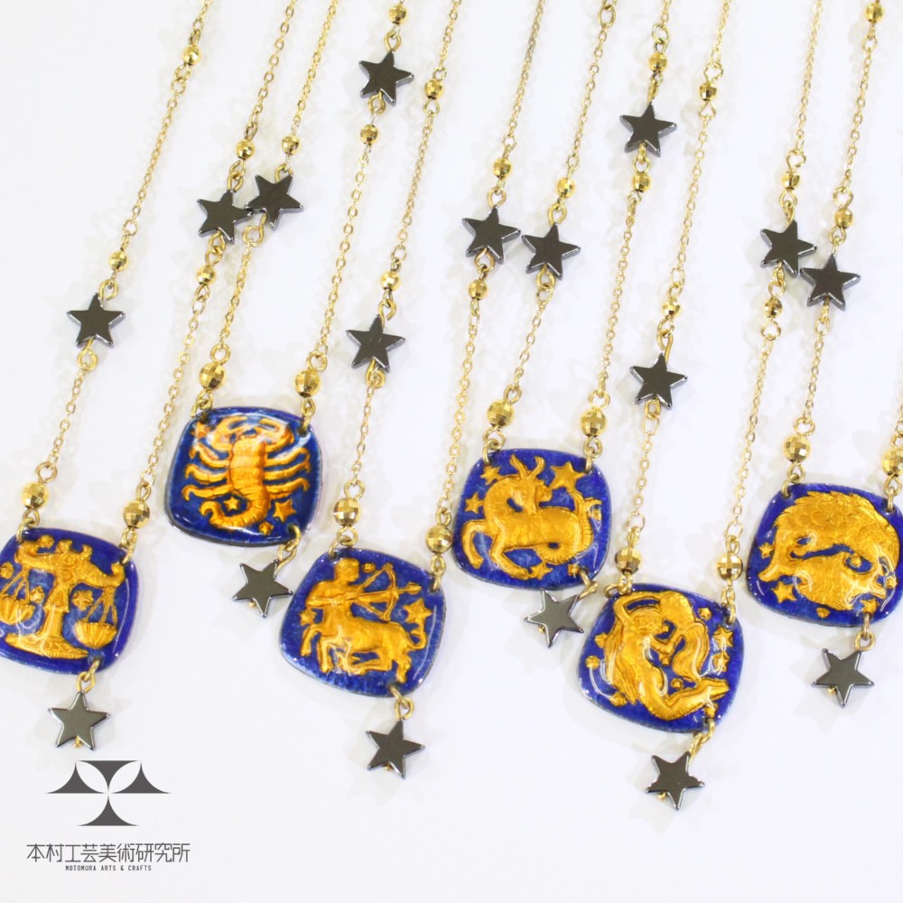 12星座＜後半＞★幸せの守護星カラーネックレス★WonderBoxZodiac