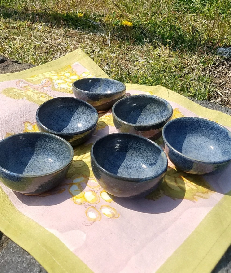 小鉢6点セット★送料無料★湯呑や副菜の器に（陶器６個セット）[ゆるゆる蛍シリーズ]02
