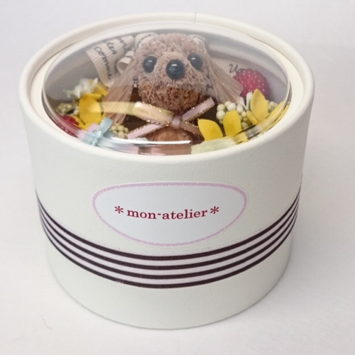 フラワーアレンジ☆ダックスちゃん atorie-hanaclub_dachs-long-