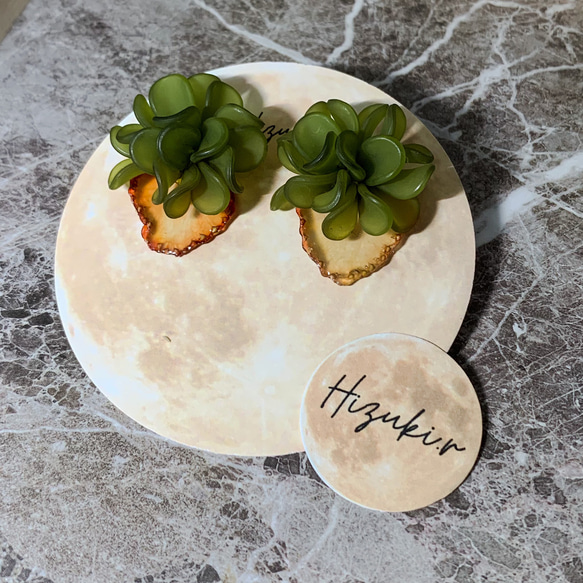 ★北海道の果樹園とコラボ！「押しフルーツ」◆いちごピアス/イヤリング◆#128-131 2枚目の画像