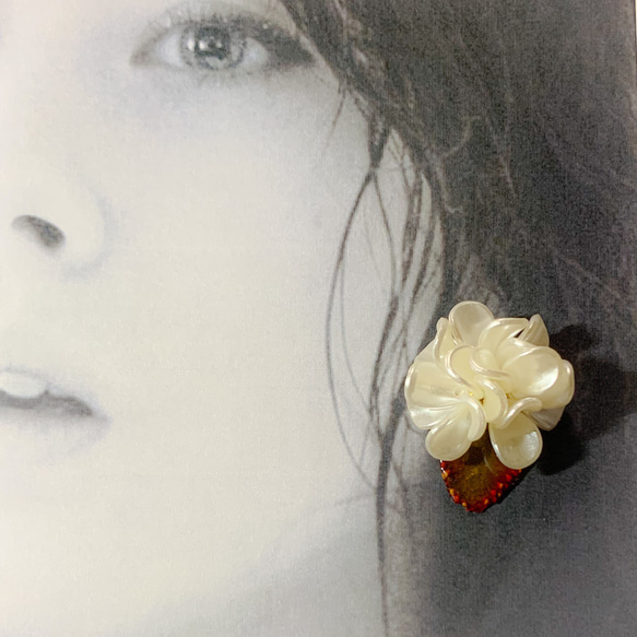 ★北海道の果樹園とコラボ！「押しフルーツ」◆いちごピアス/イヤリング◆#128-131 7枚目の画像