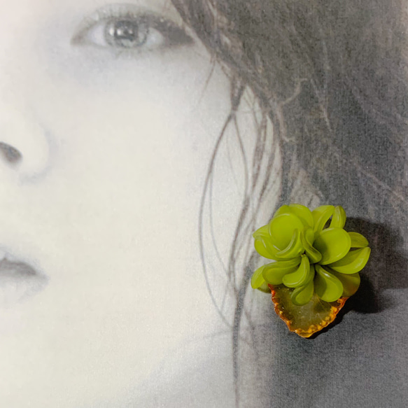 ★北海道の果樹園とコラボ！「押しフルーツ」◆いちごピアス/イヤリング◆#128-131 8枚目の画像