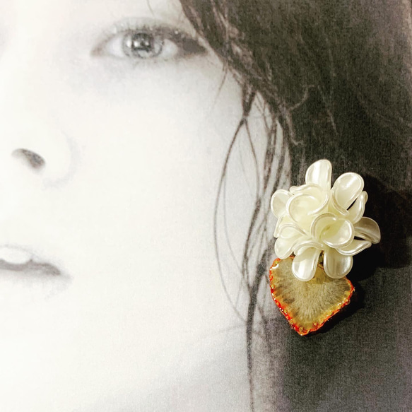 ★北海道の果樹園とコラボ！「押しフルーツ」◆いちごピアス/イヤリング◆#128-131 9枚目の画像