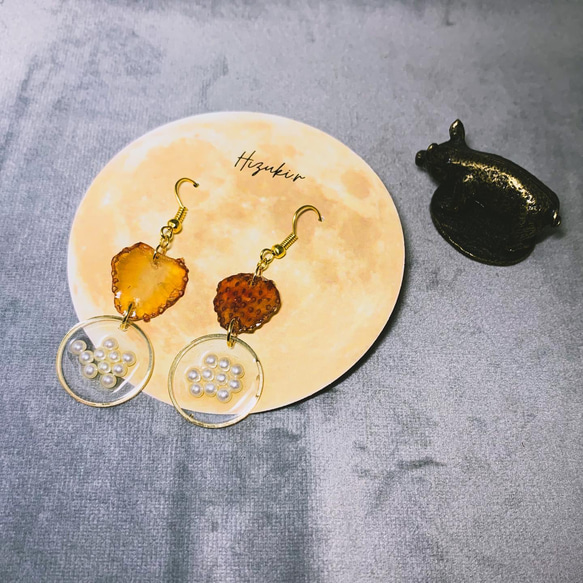 ★北海道の果樹園とコラボ！「押しフルーツ」◆いちごピアス/イヤリング◆#137-138 8枚目の画像