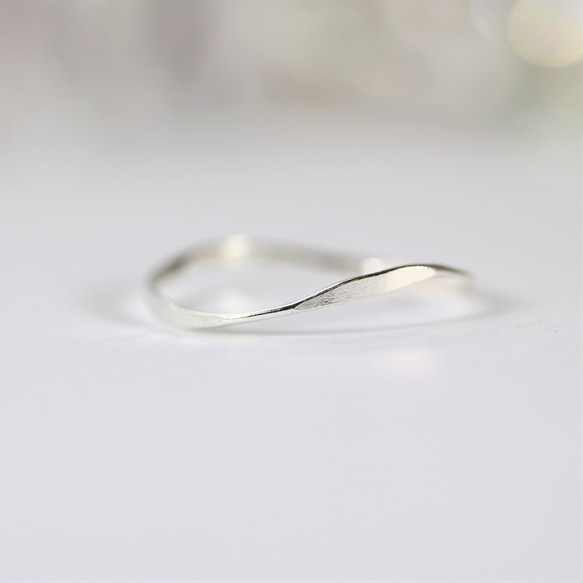 [Silver925] [Silver] Accent ring / 1.0mm width / Pinky ring / Le 第2張的照片