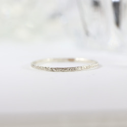 [Silver925] [Silver] Glitter cut / 1.0mm width / Pinky ring / Le 第3張的照片