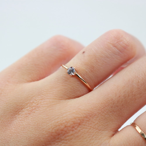 ≪14kgf≫ 3mm石（0.1ct） CZダイヤモンド ストレートタイプ