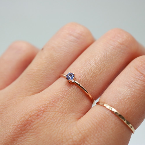 ≪14kgf≫ 3mm石（0.1ct） タンザナイト ストレートタイプ