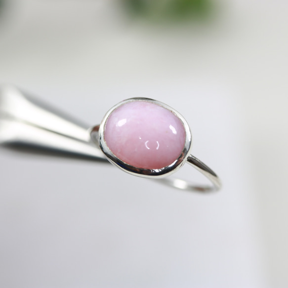 [1 件] No.14 可愛粉紅蛋白石♪ 易於配戴尺寸/無卡環扣環 第3張的照片