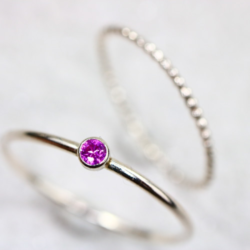 選べる天然石】引っかかりのない覆輪ベゼルリング(3mm石)0.1ct 選べる天然石】引っかかりのない覆輪ベゼルリング(3mm石)0.1ct