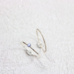 [Bezel] [Set of 2] 2mm stone tanzanite &amp; grainy plain *1.0mm 第2張的照片