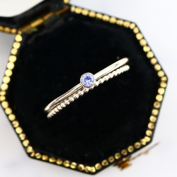 [Bezel] [Set of 2] 2mm stone tanzanite &amp; grainy plain *1.0mm 第6張的照片