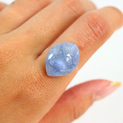 オーダー可能】①デュモルチェライトインクォーツ 8.30ct ルース