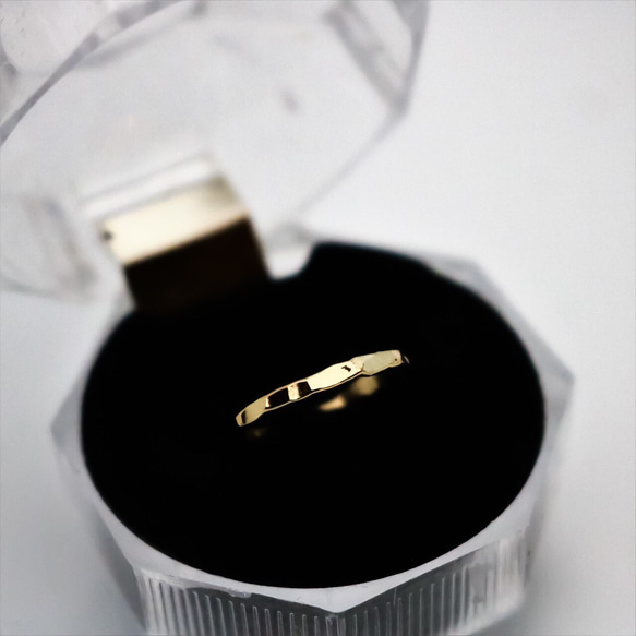 [14kgf] 1.5mm 寬槌環/可以戴上，抗過敏，小指環 第3張的照片