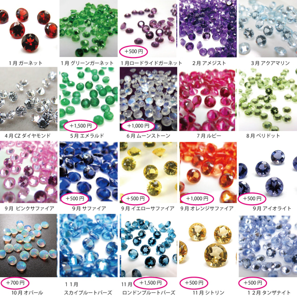 【Creema限定】ALL  14kgf  necklace／2粒選べる天然石　ネックレス／アレルギー対応　つけっぱなし 9枚目の画像