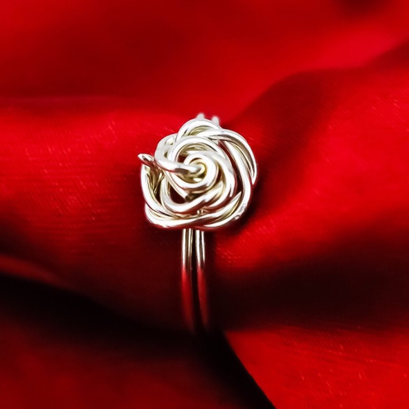 《純情愛》《純愛》silver925/優雅玫瑰玫瑰戒指/克里瑪限定 第3張的照片