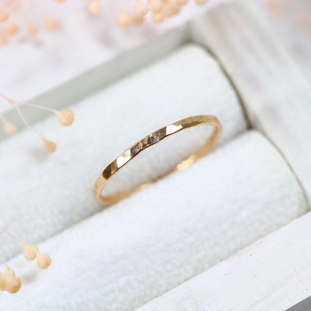 トゥリング ピンキーリング 14Kイエローゴールド 透かし彫 ハワイアンジュエリー トゥリング ハワイアン ジュエリー 14K