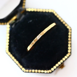 寬度1.2mm / 14kgf黃金“ Tsuchime精美戒指” /小指戒指，簡單精緻的戒指 第3張的照片