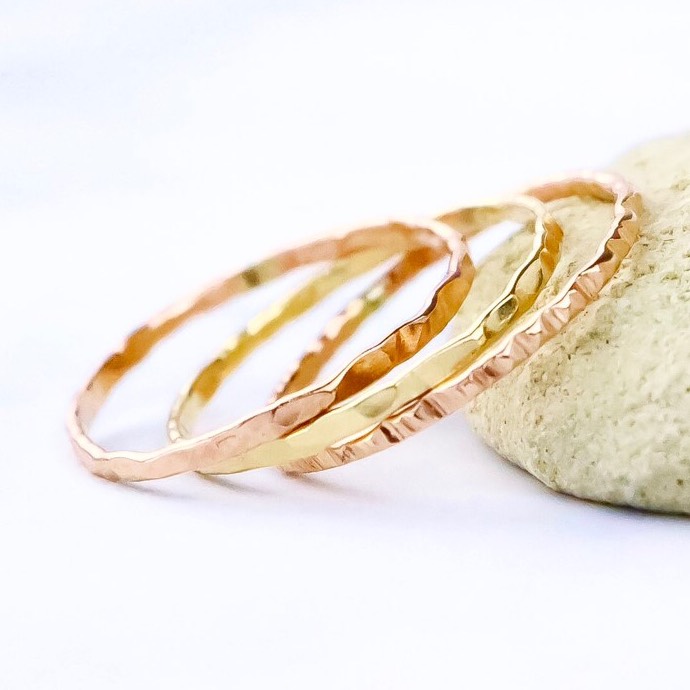 【3本セット】1.2mm幅 14kgf ピンク&イエロー／ピンキーリング・シンプル／Creema限定・新春福袋2020