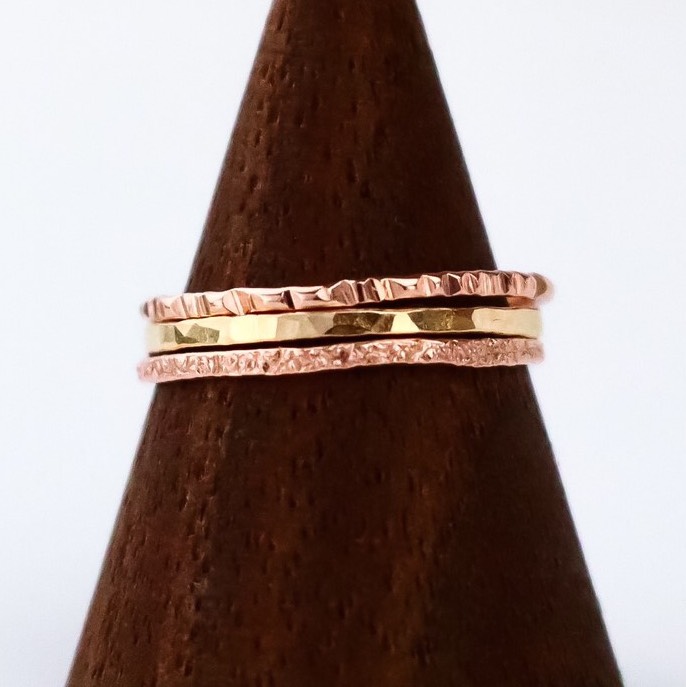 【3本セット】1.2mm幅 14kgf ピンク&イエロー／ピンキーリング・シンプル／Creema限定・新春福袋2020