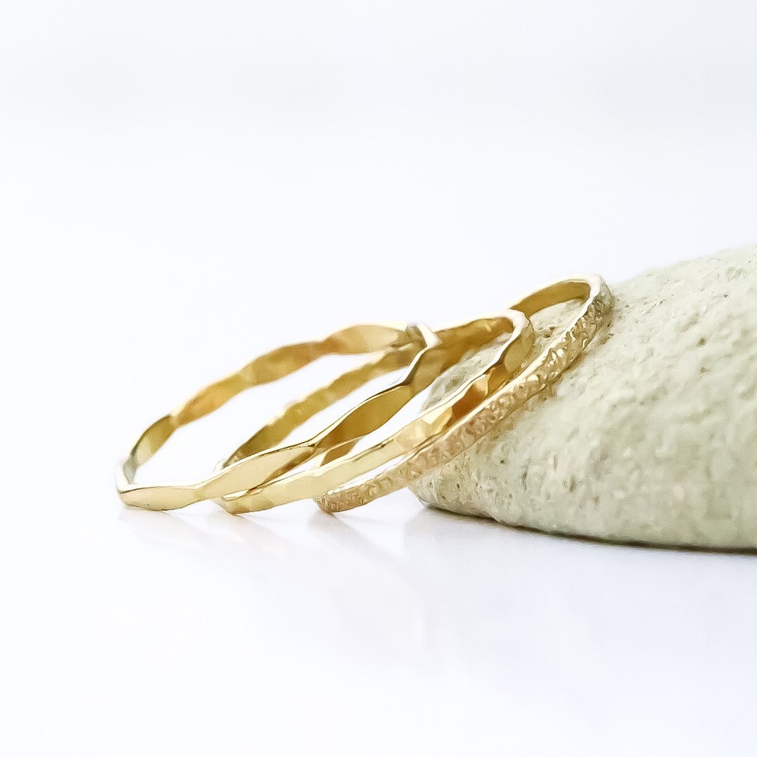 【3本セット】1.2mm幅 14kgf ピンク&イエロー／ピンキーリング・シンプル／Creema限定・新春福袋2020