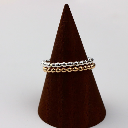 silver925】2.0mm幅＊人気！つぶつぶ プレーンリング／重ね付け